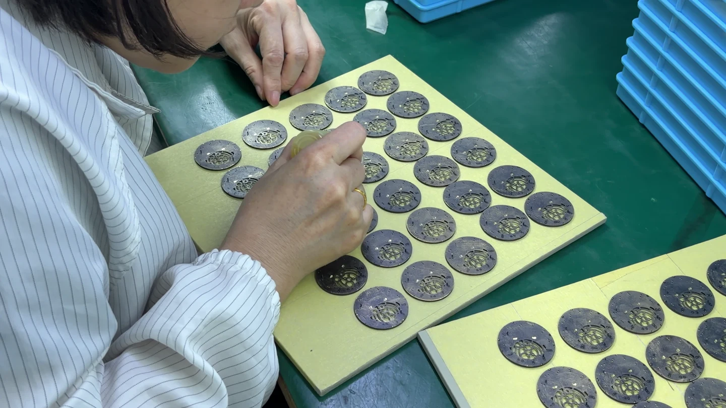 Hands-on dial detail work