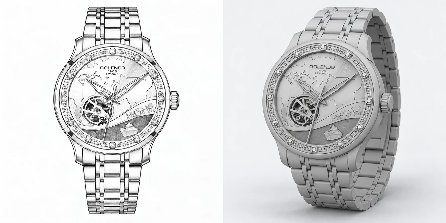 RG7062A: illustrative concept drawing and 3D clay model